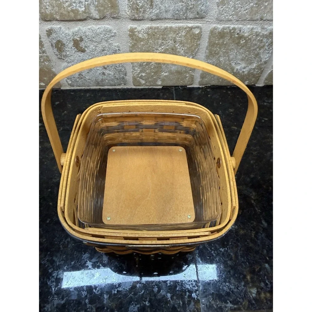 Longaberger Collectors Club Miniature 1999 Two-Pie Basket Riser Bonnie Pie Plate